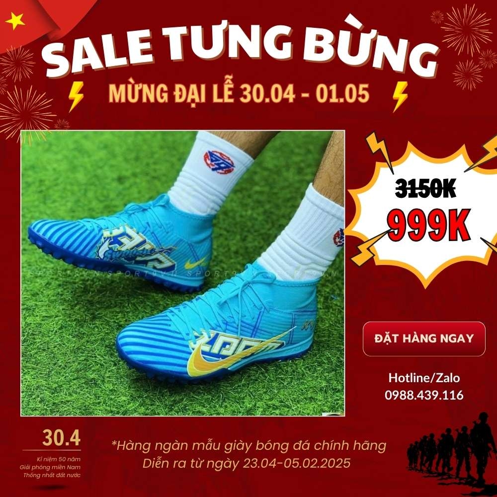Giày đá bóng giảm giá mừng đại lễ