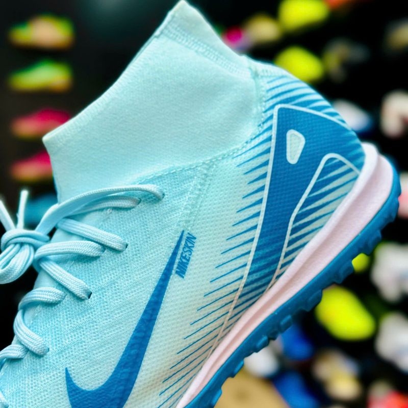Nike Zoom Mercurial Superfly 10 Academy TF - Xanh/Trắng - FQ8331-400