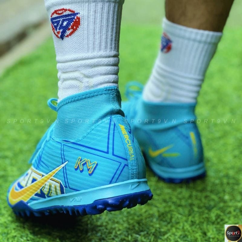 Nike Zoom Mercurial Superfly 9 Academy KM TF - Xanh/Vàng - DO9347-400