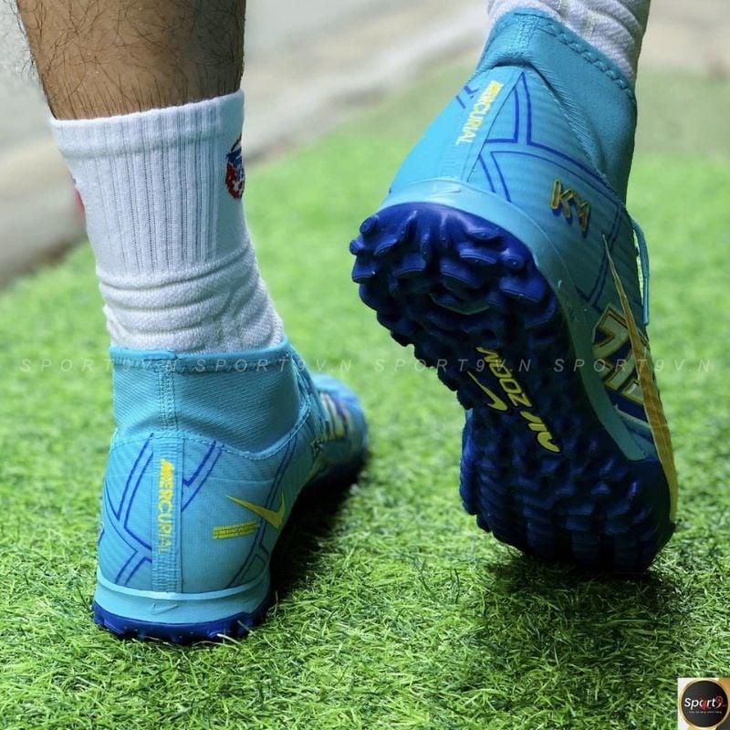 Nike Zoom Mercurial Superfly 9 Academy KM TF - Xanh/Vàng - DO9347-400
