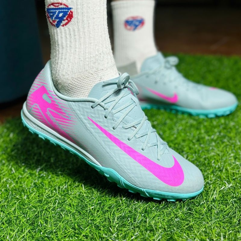 Nike Mercurial Vapor 16 Academy TF - Xám/Hồng - FQ8449-301