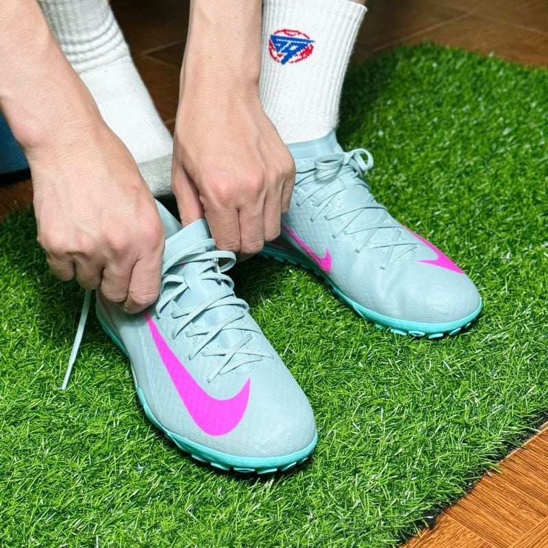 Nike Mercurial Vapor 16 Academy TF - Xám/Hồng - FQ8449-301