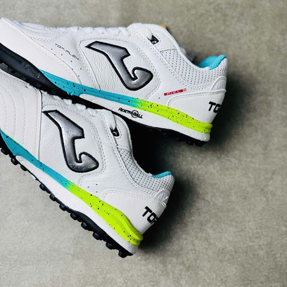 Joma Top Flex Rebound TF - Trắng/Xanh/Vàng - TORW2602TF