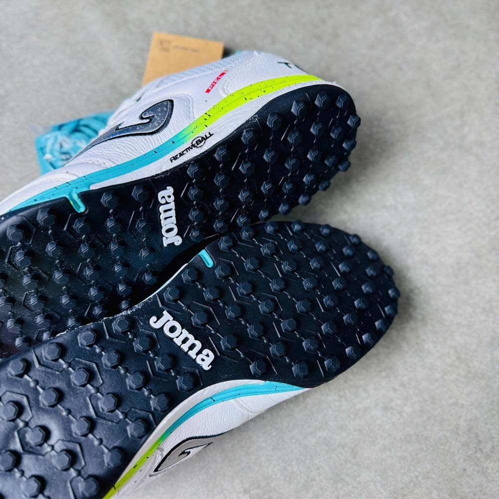Joma Top Flex Rebound TF - Trắng/Xanh/Vàng - TORW2602TF