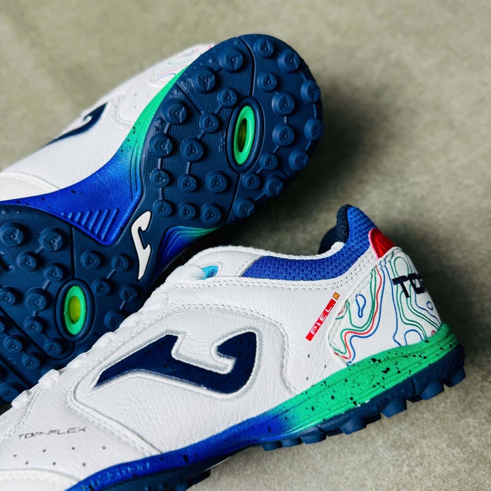 Joma Top Flex TF - Trắng/Xanh Dương - TOPW2632TF