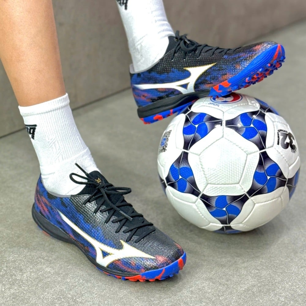Giày đá bóng Mizuno Alpha 3 Elite Xanh Đen