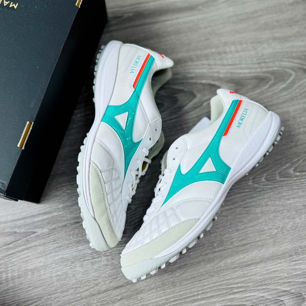 Mizuno Morelia Sala Japan TF - Trắng/Xanh/Cam - Q1GB260235