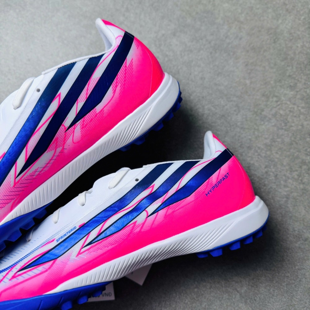adidas F50 Hyperfast League TF - Trắng/Xanh/Đỏ - KJ3434