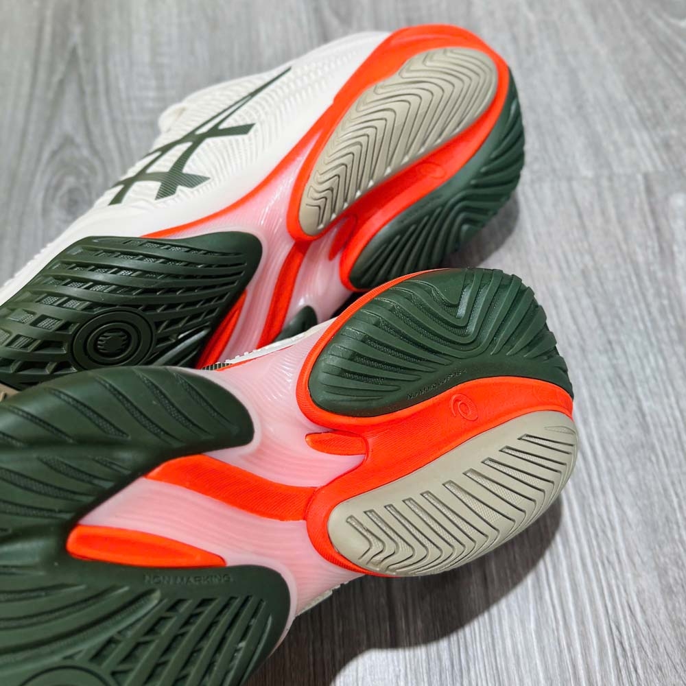 Giày Pickleball Asics Court FF 3 - 1041A370-250 - Trắng/Đỏ Cam