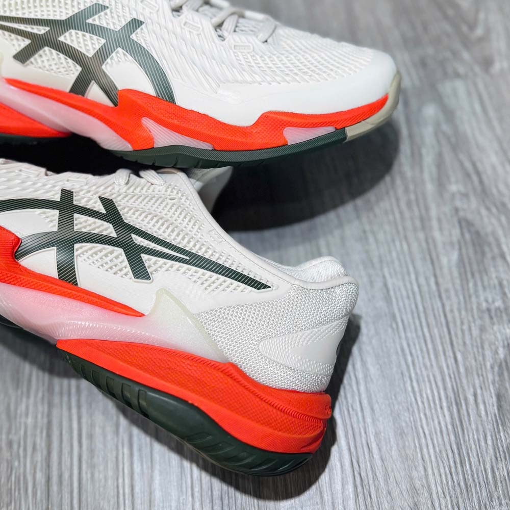 Giày Pickleball Asics Court FF 3 - 1041A370-250 - Trắng/Đỏ Cam