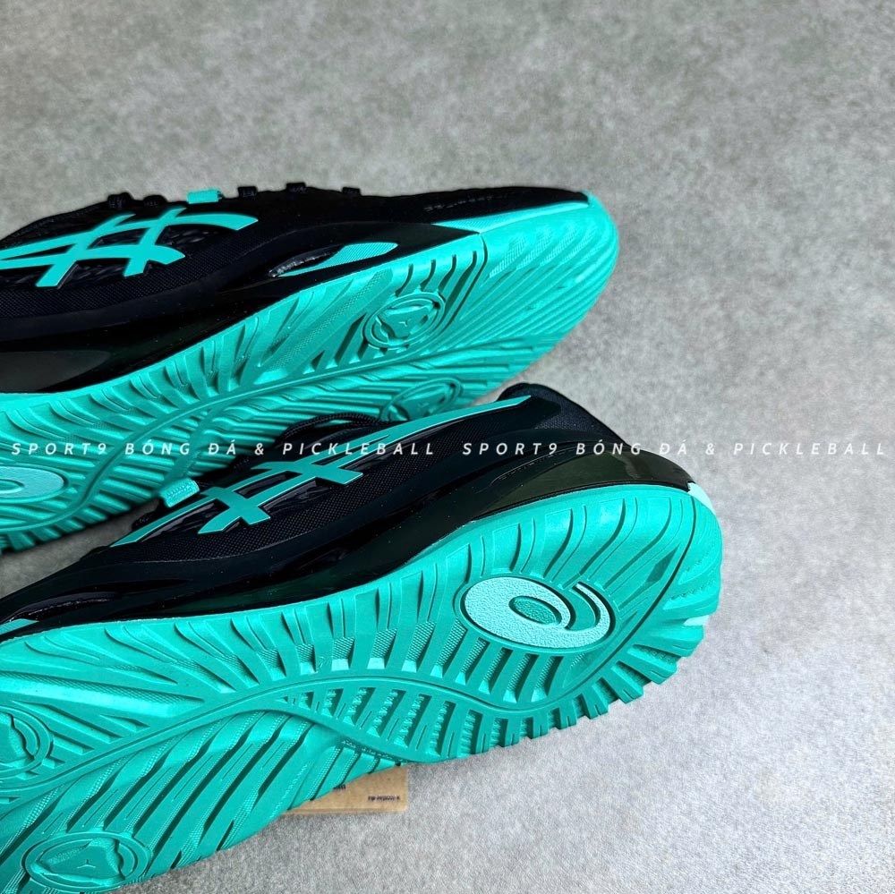 Giày pickleball Asics Gel Resolution X - 1041A481-003 - Đen/Xanh Lá