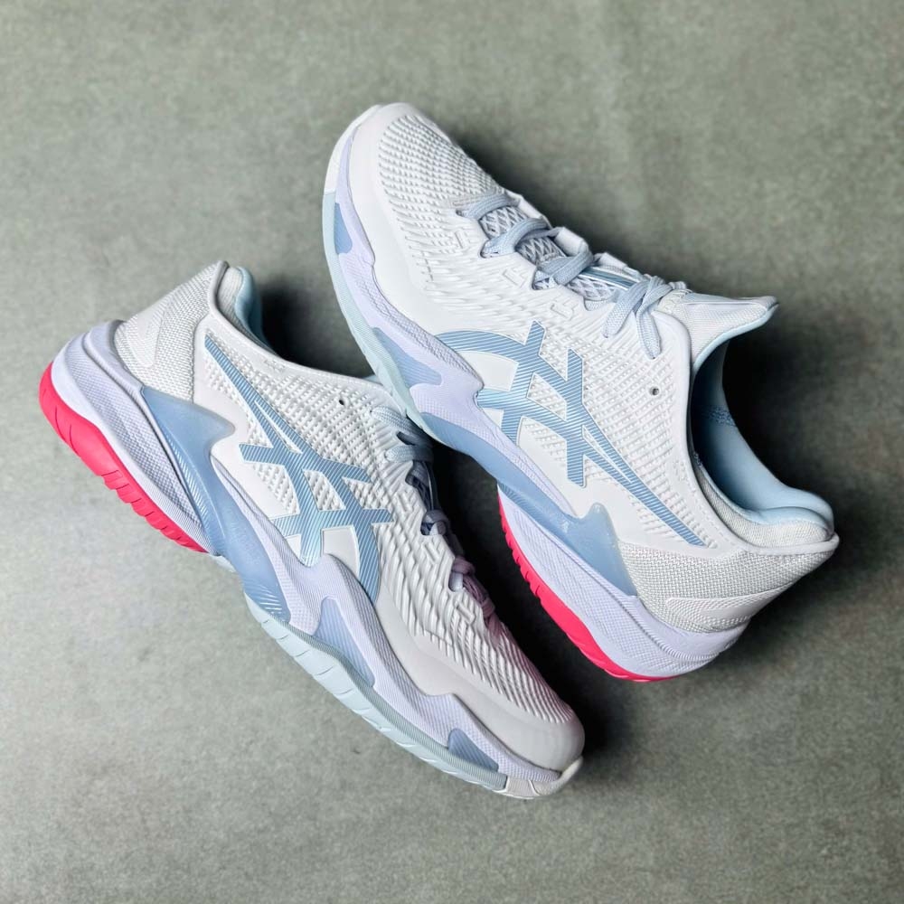 Giày Pickleball Asics Court FF 3 - 1042A220-107 - Trắng/Xám/Đỏ