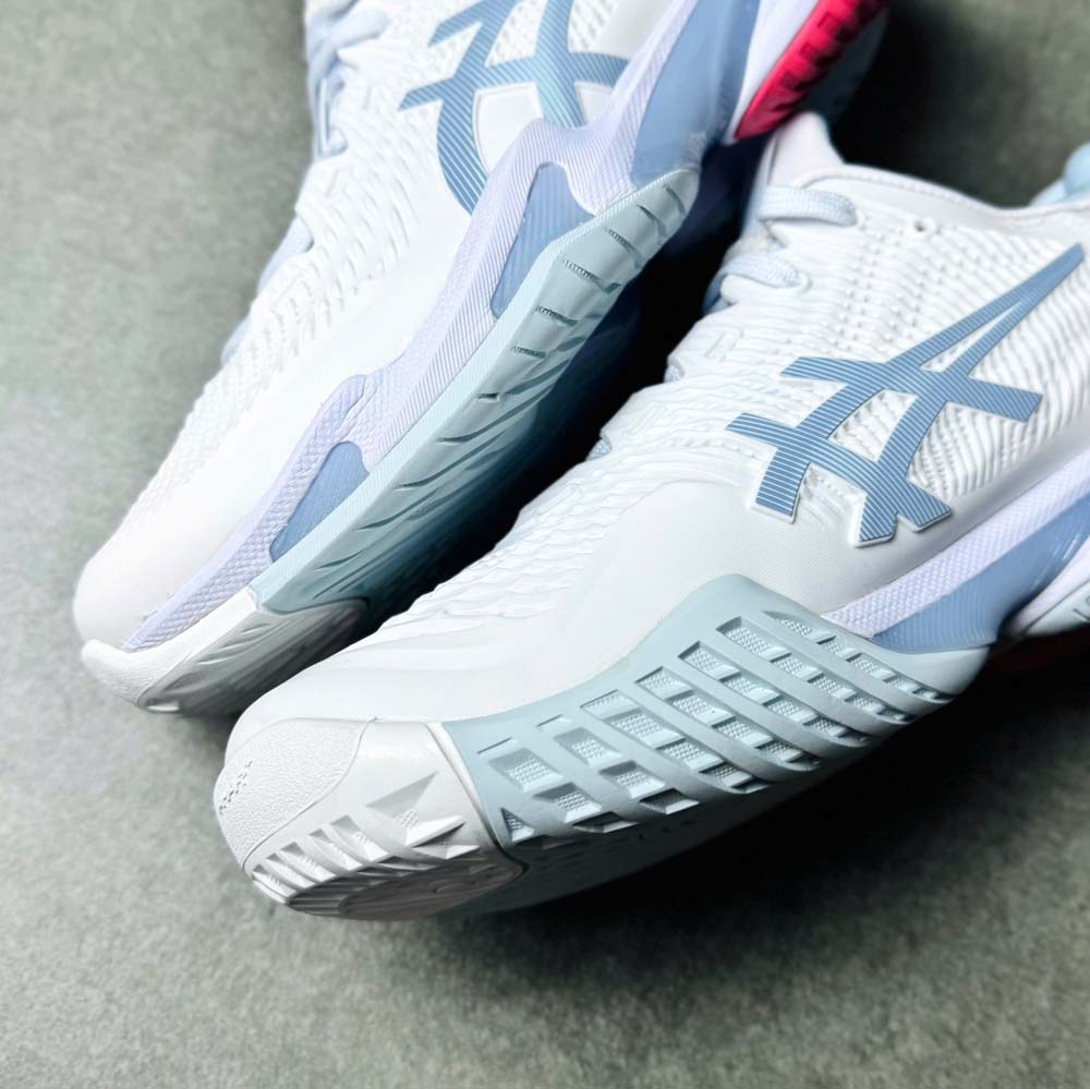 Giày Pickleball Asics Court FF 3 - 1042A220-107 - Trắng/Xám/Đỏ