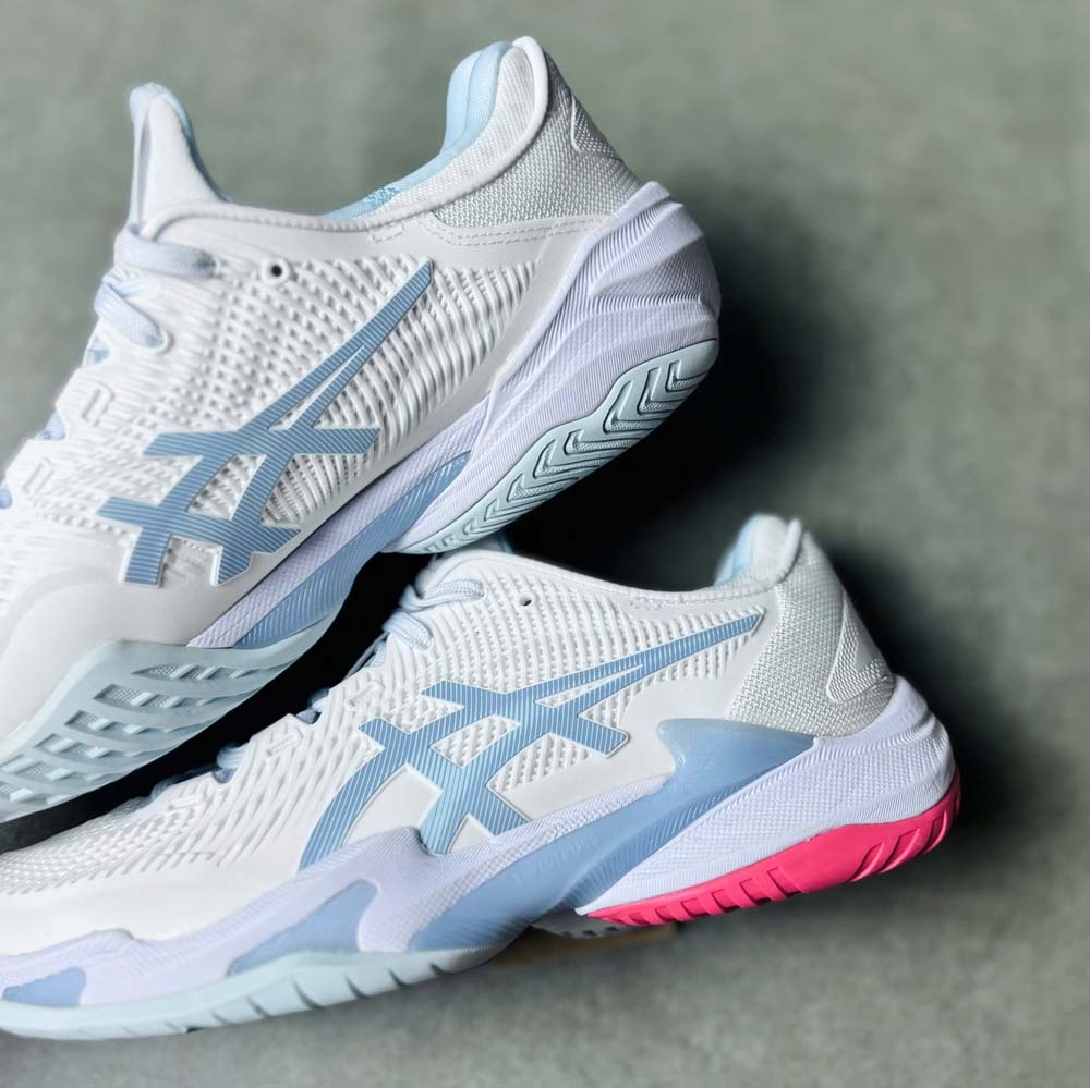 Giày Pickleball Asics Court FF 3 - 1042A220-107 - Trắng/Xám/Đỏ