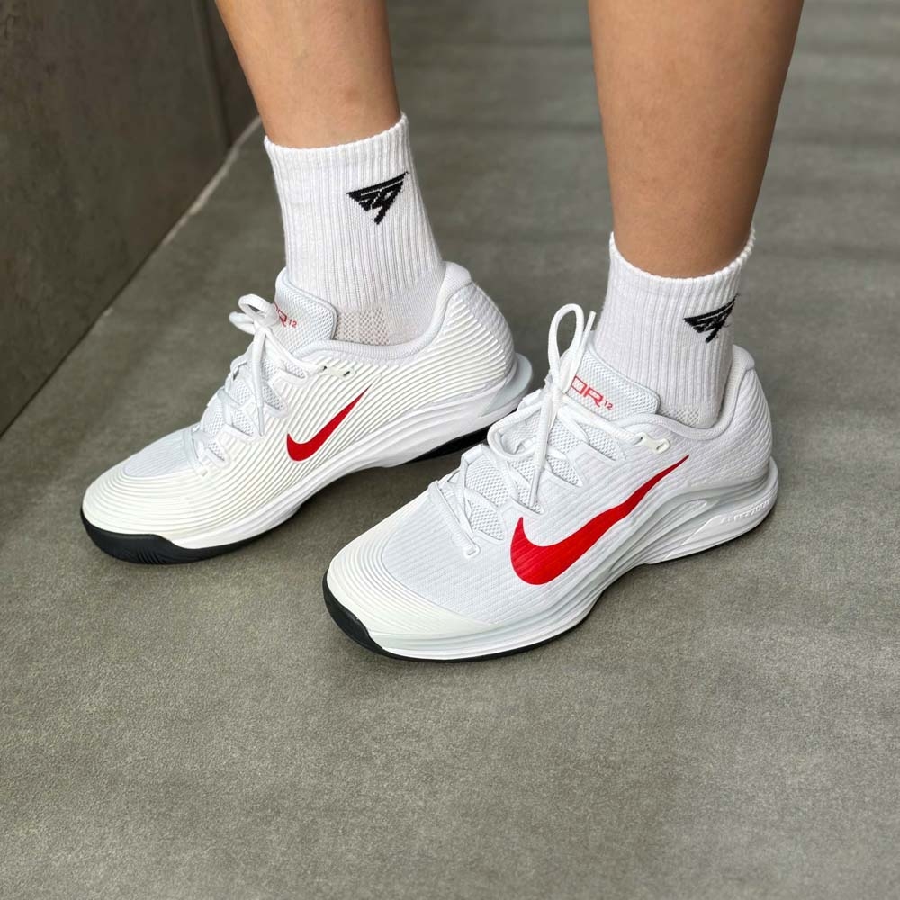 Giày Pickleball Nike Zoom Vapor 12 HC - FV5552-109 - Trắng Đỏ