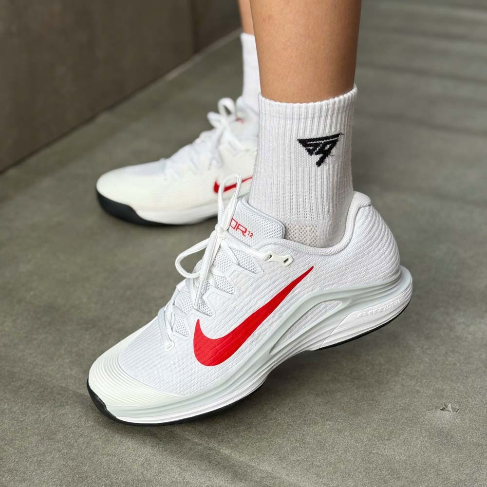 Giày Pickleball Nike Zoom Vapor 12 HC - FV5552-109 - Trắng Đỏ