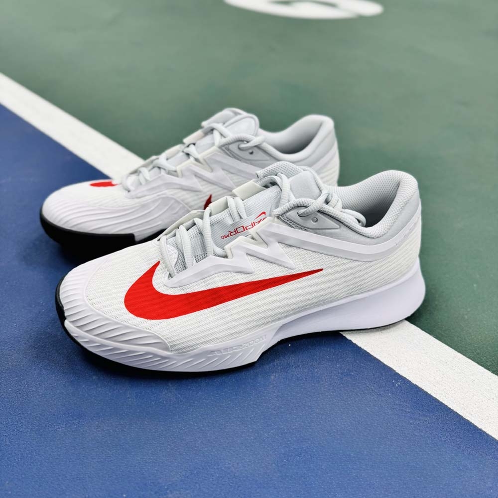 Giày pickleball Nike Court Air Zoom Vapor Pro 3 HC - FZ2161-109 - Trắng/Đỏ