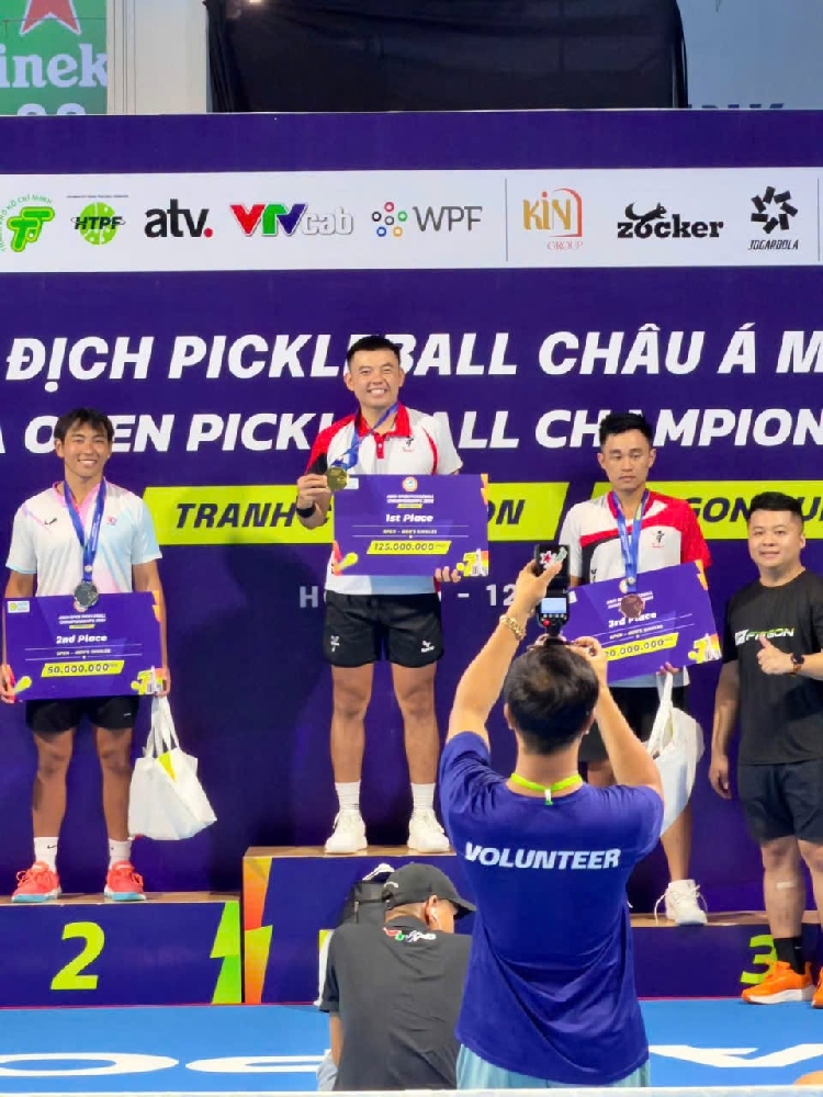 Vợt Pickleball Kamito Alpha X - Màu Xanh Hồng