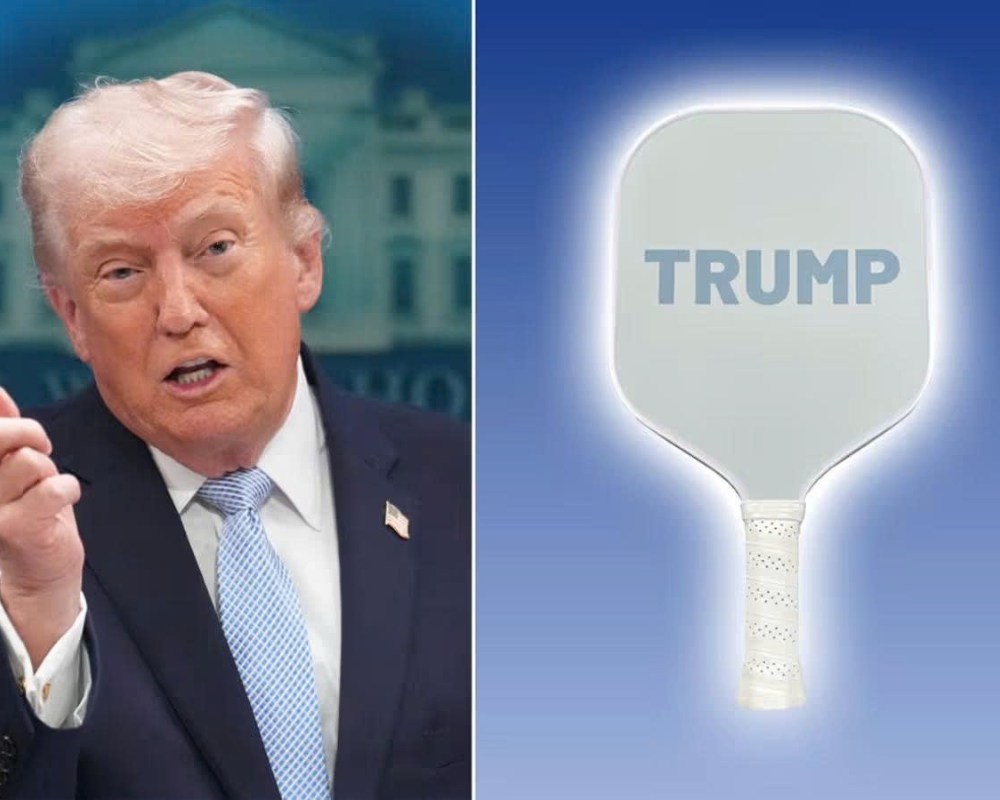 Vợt pickleball Donald Trump mang đậm dấu ấn cá nhân