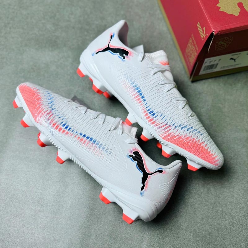 Giày Puma Future 8 Play FG/AG Untamed - Trắng/Cam - 108602 01