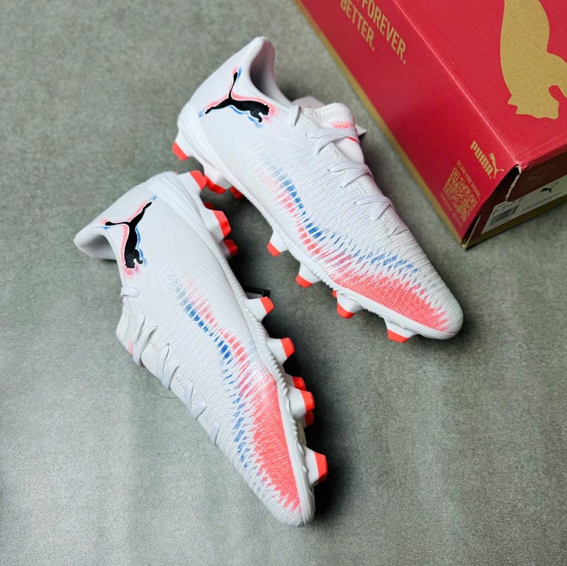 Giày Puma Future 8 Play FG/AG Untamed - Trắng/Cam - 108602 01
