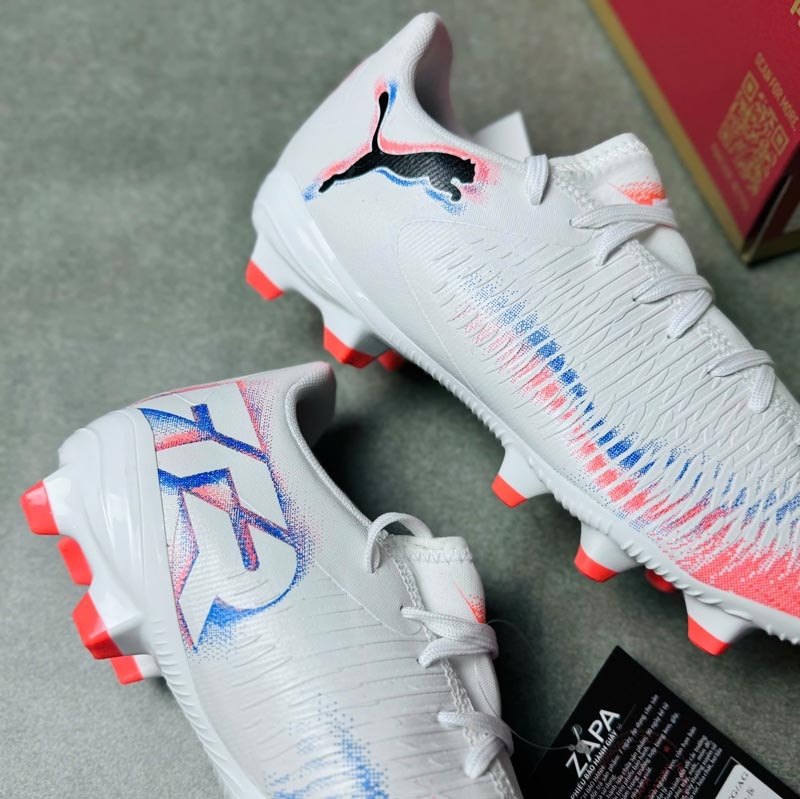 Giày Puma Future 8 Play FG/AG Untamed - Trắng/Cam - 108602 01