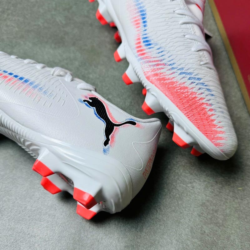 Giày Puma Future 8 Play FG/AG Untamed - Trắng/Cam - 108602 01