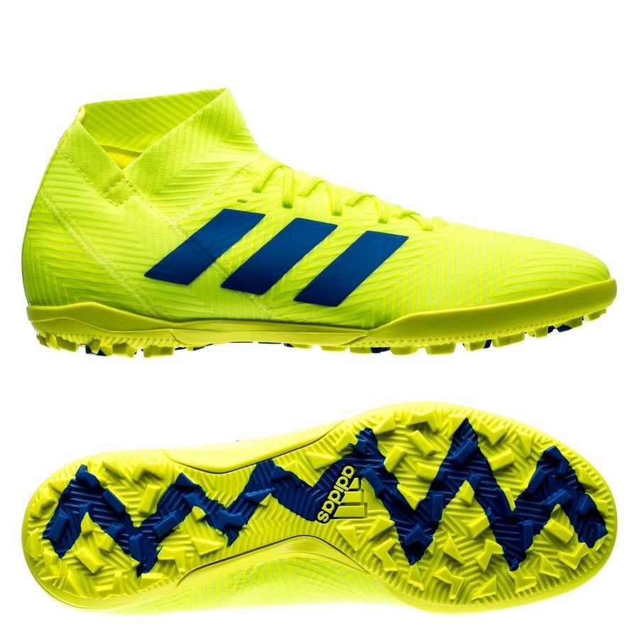 adidas Nemeziz Tango 18.3 Astro Turf Trainers SolYellow/Blue