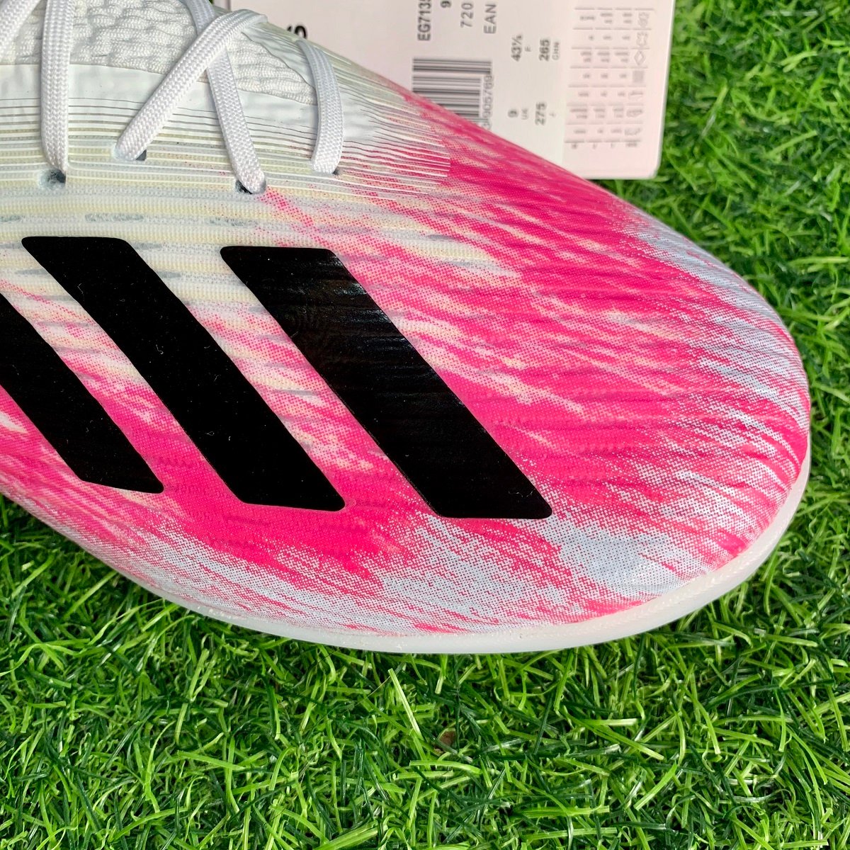 Giày đá bóng adidas X 19.1 TF EG7135 - Cloud White / Core Black / Shock Pink