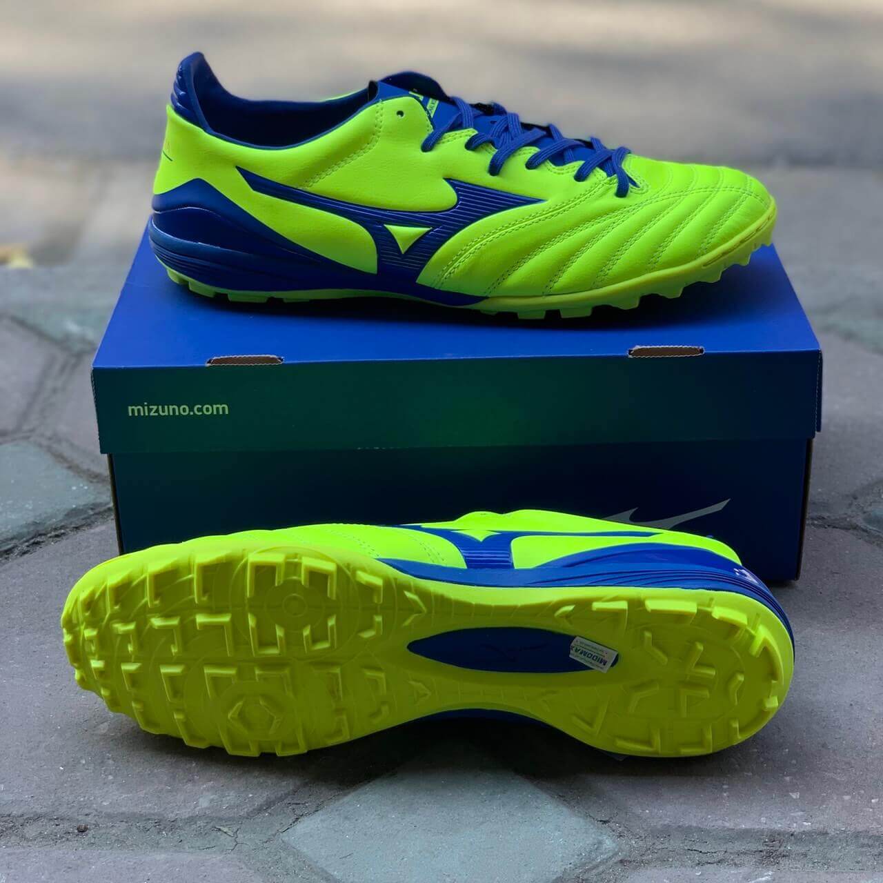 Mizuno Morelia Neo Kl II AS màu vàng xanh