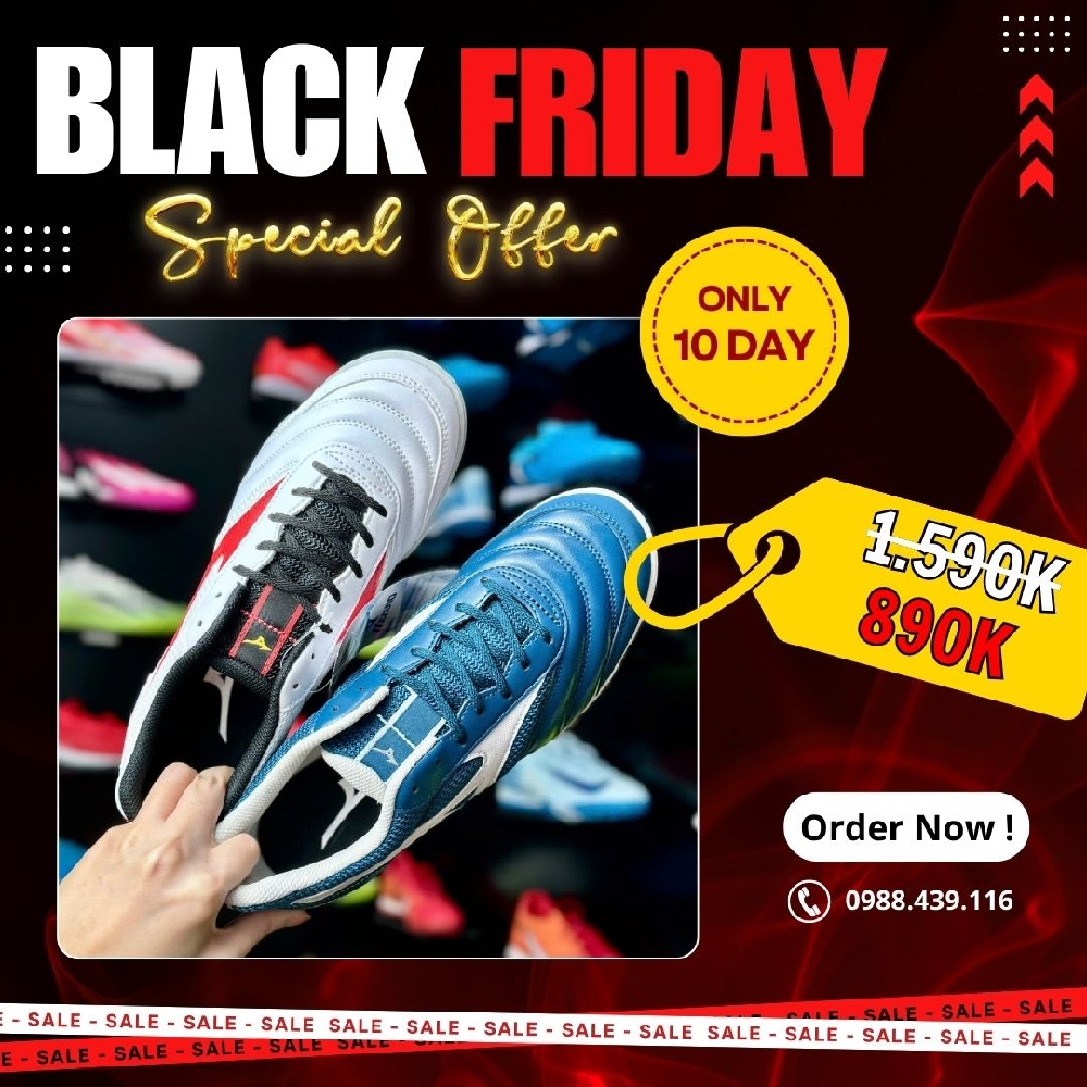 Giày đá bóng Mizuno cỏ nhân tạo giá chỉ từ 890k 