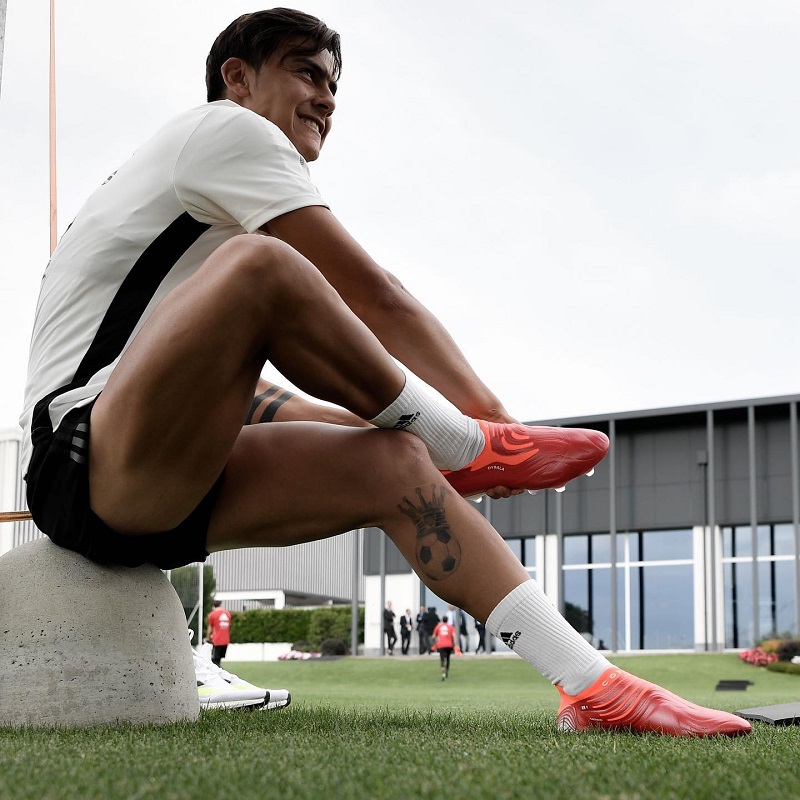 Paulo Dybala sử dụng adidas Copa Sense .1 TF Meteorite - Đỏ/Trắng - FY6199