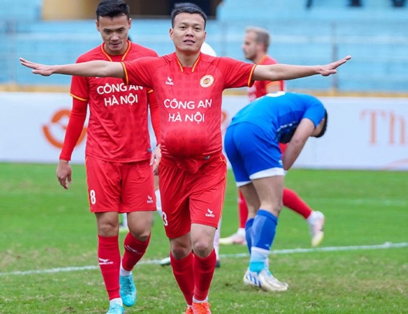 Bộ quần áo thi đấu bóng đá câu lạc bộ công an Hà Nội