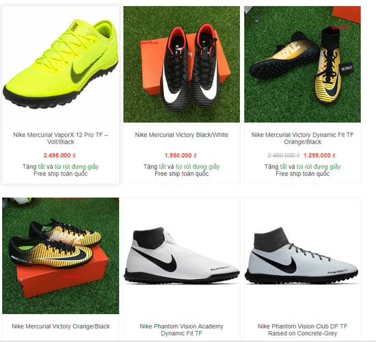Giày bóng đá Nike mua ở đâu uy tín nhất tại Hà Nội
