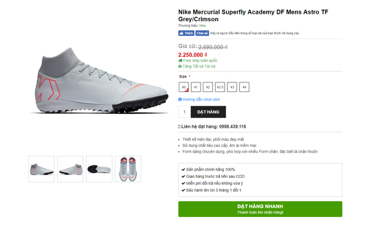 Làm thế nào để mua giày  đá bóng Nike online tốt nhất