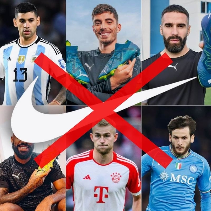 Hàng loạt cầu thủ rời bỏ thương hiệu giày đá bóng Nike 2023