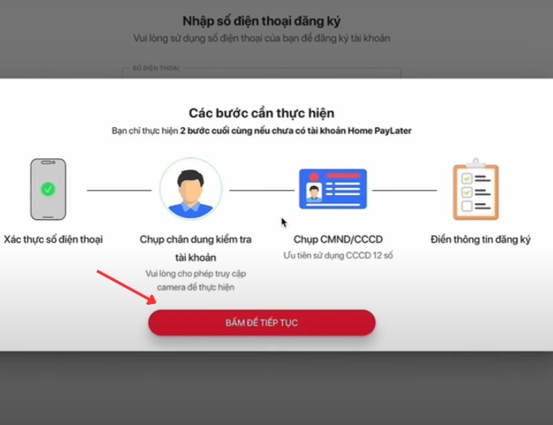 Chụp chân dung, kiểm tra tài khoản