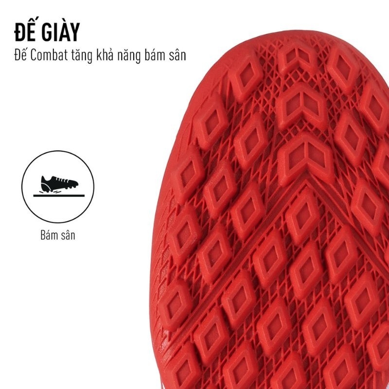 Đế giày Combat giúp bám sân tốt hơn