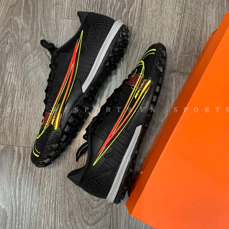 Nike Mercurial Vapor 14 Academy TF Black x Prism - Black/Cyber Yellow/Off Noir - CV0978-090