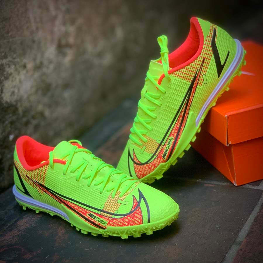 Nike Mercurial Vapor 14 Academy TF Motivation - Volt/Bright Crimson - CV0978-760