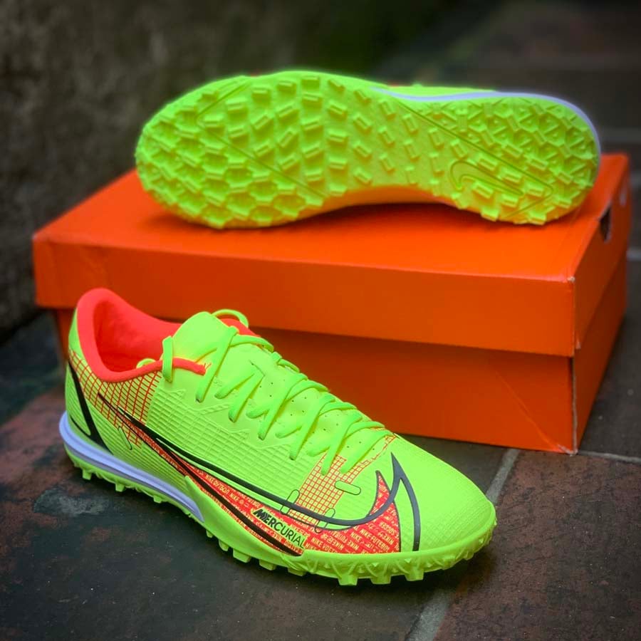 Nike Mercurial Vapor 14 Academy TF Motivation - Volt/Bright Crimson - CV0978-760