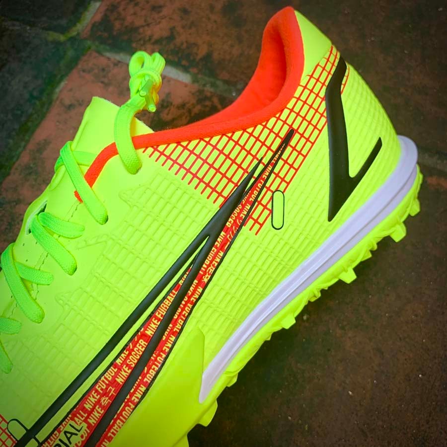 Nike Mercurial Vapor 14 Academy TF Motivation - Volt/Bright Crimson - CV0978-760