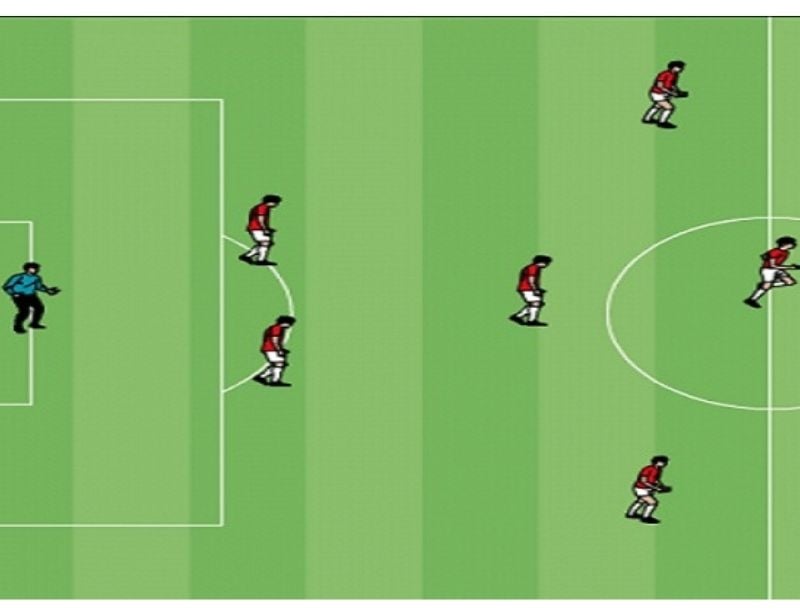 Sơ đồ đội hình sân 7 người 2-3-1