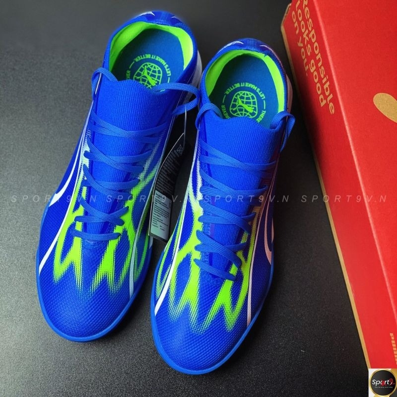 Puma Ultra Match Trắng và Xanh dương